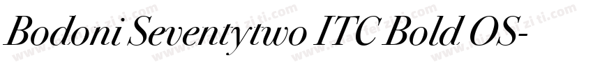 Bodoni Seventytwo ITC Bold OS字体转换